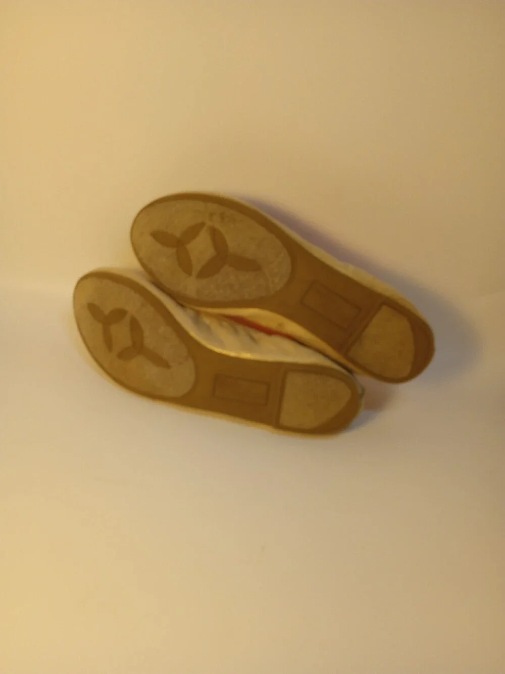 Dexflex Comfort Ballet Shoes Gold Slip On Espadrilles Shoes Womens Size 9M